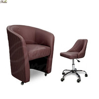 Ensemble de chaises de réception pour salon de beauté, chaise d'attente pour salon de manucure avec tabouret de technicien, chaise de manucure pour salon de beauté, pour institut de beauté