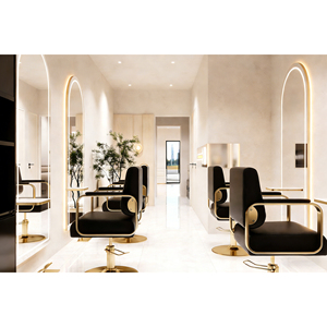 Modern Nail Salon Station Design | Custom Manicure Table & Mirror Set | One-Stop Nail Salon Furniture & Decoration Solution - Product Image 3