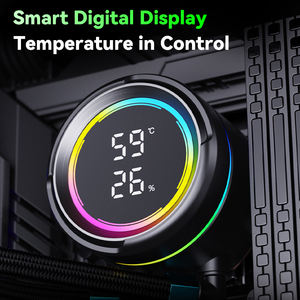 Refroidisseur liquide pour processeur SNOWMAN 240 mm sans lumière, <span class=keywords><strong>AIO</strong></span>, sans RGB, radiateur à ailettes haute densité, résistant à la corrosion, fluide universel - Product Image 2