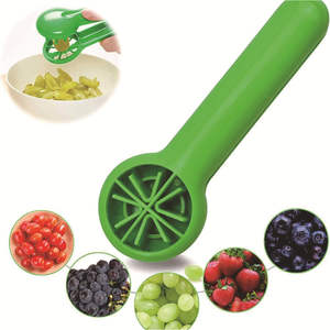 Cortador de tomate en rodajas de plástico, práctico, multifuncional, para verduras y frutas, fácil de limpiar, sin cuchillas, seguro para niños LM - Product Image 2