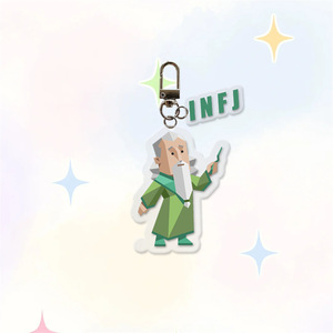 MBTI-Porte-clés de <span class=keywords><strong>type</strong></span> personnalité, pendentif cartable double face en acrylique, décoration de sac à dos - Product Image 1