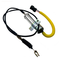Solénoïde d'arrêt de flamme DYN 24V 11N666090 11N6-66090 pour excavatrice R210LC-7H R220LC-7H Pièces de machines de construction