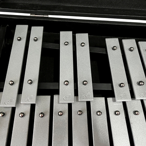 Sinomusik Double touches 25 notes touches métalliques xylophone et Glockenspiel instrument de musique à <span class=keywords><strong>percussion</strong></span> potable avec étui - Product Image 4