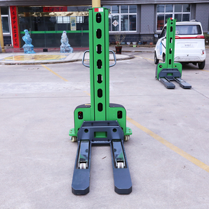 1T 2T 미니 1000kg 2000kg 리프트 포크리프트 자가 적재 세미 전동 휴대용 자가 적재 스태커 - Product Image 5