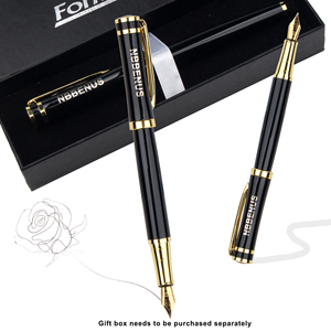 Custom Printed Logo Engraved Creative Metal Fountain <b>Pen</b> Wholesales Personalized Advertisement Gift - Product Image 4