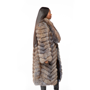 <span class=keywords><strong>Manteau</strong></span> décontracté pour <span class=keywords><strong>femme</strong></span> en fausse fourrure de renard, super chaud, épais, écologique, long, nouveau design, vente en gros, hiver - Product Image 6