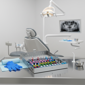 ชุดสว่านทันตกรรมกังหัน50-Pcs สแตนเลสอเนกประสงค์ตัวขยายกระดูกทรงกรวยเห็นต้นไม้มีใบรับรองผ่านการรับรองมาตรฐาน ISO - Product Image 3