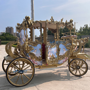 Calèche royale électrique OEM à 4 roues, alimentée par batterie, pour mariages et visites touristiques, capacité 4-6 personnes, à vendre - Product Image 2