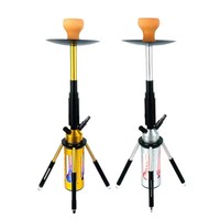 Offre Spéciale Fusée Led Narguilé En Alliage D'aluminium Narguilé Bouteille En Verre Narguilé Accessoires Shisha