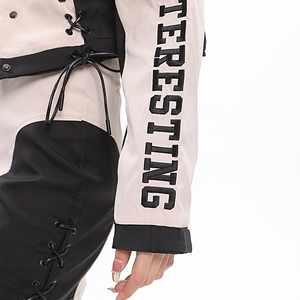 Conjunto de Falda Corta y Chaqueta de Motociclista para Mujer, Estilo Sexy y a la Moda - Product Image 3