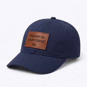 Gorra de béisbol personalizada OEM de cuero vegano con parche, de sarga de poliéster de 6 paneles, con letras, ajustable, para deportes, fabricante, venta al por mayor a granel - Product Image 1