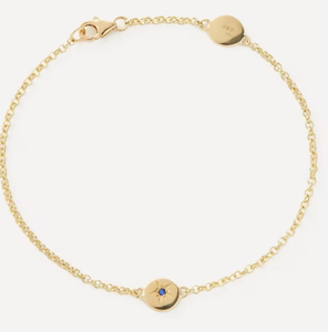 9ct Gold Ianthe Star Blue Sapphire <b>Bracelet</b> - Product Image 1