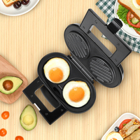 Machine à sandwich multifonctionnelle à double pot pour le chauffage du pain grillé et du steak Machine à petit-déjeuner