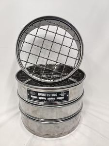 Ensemble de 12 tamis conforme à la norme ASTM E11 pour l'analyse des sols/graisses, diamètre 200 mm. Machine de laboratoire en acier inoxydable 20mm-4.75mm pour essais de béton 1 - Product Image 4