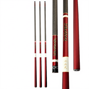 Caña de Pescar Telescópica Chuangjia Black Pit 8H de Fibra de Carbono de Alta Calidad, 8M, Acción Extra Rápida, Guías SIC, para Pesca de Carpas en Estanques y Embalses - Product Image 1