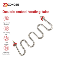 Tube de chauffage en spirale en acier inoxydable en forme de U 110V 220V 380V pour le chauffage des conduites d'eau et des chaudières