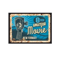 Maßgefertigtes 20x30 Retro Eisen-Logo Film-Wandmetallposter UV-Druck Chinesische Neujahrsdekoration