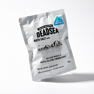 Sel de bain de la Mer Morte 60g à la menthe poivrée pour les soins quotidiens de la peau - Product Image 1