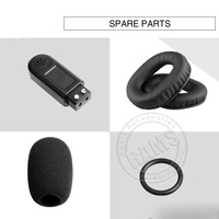Casque de pilote en fibre de carbone de haute qualité, casque d'aviation ANR (réduction active du bruit) avec Black Toot5