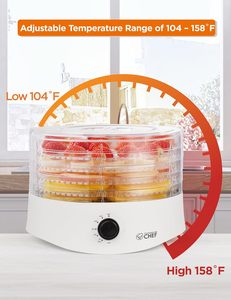 Vente en gros : Électrodomestique de cuisine 5 plateaux en acier inoxydable et plastique, à commande numérique, haute efficacité, pour viande, poisson, légumes, fruits et aliments - Product Image 2
