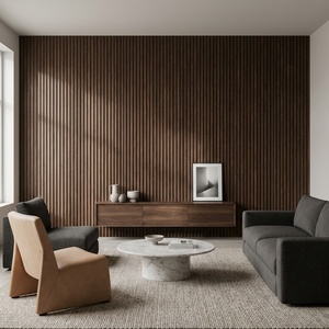 Panneau mural cannelé en bambou et cristal co-extrudé pour <span class=keywords><strong>salon</strong></span> <span class=keywords><strong>de</strong></span> style contemporain, <span class=keywords><strong>décoration</strong></span> intérieure intégrée - Product Image 1