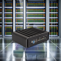 12GEN N100 Industrial Mini PC Intel 4 LAN 2,5G LAN 2 DDR4 Firewall Fanless 4 puertos Ethernet Nuevo UK Plug SSD Hard Mini Computer