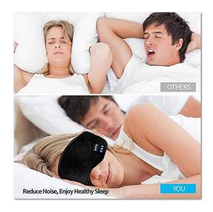 الأزرق الأسنان النوم سماعات قناع عين النوم سماعات عقال لينة مريحة اللاسلكية الموسيقى سماعات النوم eyemask - Product Image 6