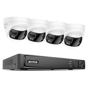 <span class=keywords><strong>ANNKE</strong></span>-Système de surveillance de sécurité panoramique à double objectif intelligent 8CH 12MP H.265 + PoE NVR 4pcs 4K PoE <span class=keywords><strong>IP</strong></span> - Product Image 1
