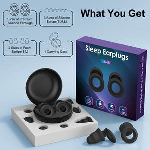 Bouchons d'oreilles Quiet 2 avec filtre, embouts en mousse à mémoire de forme, anti-bruit, pour festivals et sommeil, insonorisants - Product Image 4