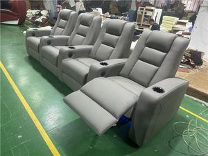 Dubai <span class=keywords><strong>theater</strong></span> cinema elektrik 4 kursi lift up kursi kulit sapi kursi malas mebel daya panas pijat Film sofa ruang - Product Image 3