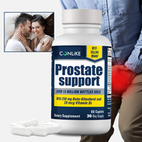 Complément alimentaire Beta Prostate pour hommes adultes, capsules végétales de bêta-sitostérol (60 unités), réduit les déplacements aux toilettes, favorise le sommeil, urinaire