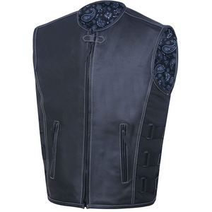 Chaleco de Cuero Genuino de Alta Calidad, Reversible, Transpirable, de Manga Larga para Hombre, para Invierno - Product Image 3