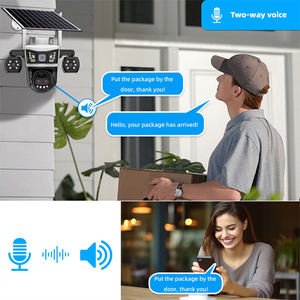Caméra solaire à 3 objectifs avec vision nocturne, 6MP, batterie 8000mAh, caméra de sécurité sans fil extérieure PTZ - Product Image 5