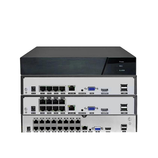 4CH 4K POE NVR Hybrid Video Recorder with 6TB HDD H.265 Compression Motion Detection for IP Camera HD 8MP CCTV Surveillance
