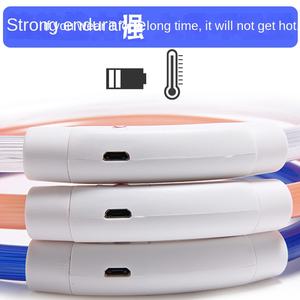 वाटरप्रूफ सामरिक कुत्ते कॉलर usb रिचार्जेबल नाइट सुरक्षा के नेतृत्व में चमकदार चमकदार चमक वाली रोशनी प्लास्टिक पालतू सामान रिबन - Product Image 5