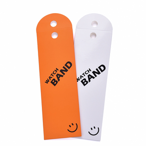 JUELONG OEM Recycled Envelopes Paper Watch Band Watch Strap Package For Single Pass Strap Watch Box