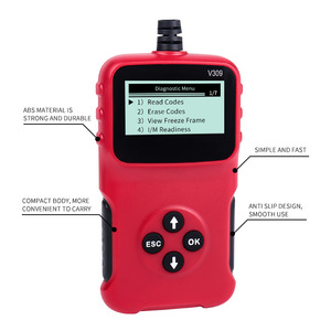 เครื่องมือวินิจฉัยรถยนต์ V309 เครื่องสแกน OBD2 อ่านและลบโค้ด รองรับ 5 ภาษา 9 โปรโตคอล สำหรับรถยนต์ปี 1996 ขึ้นไป - Product Image 2