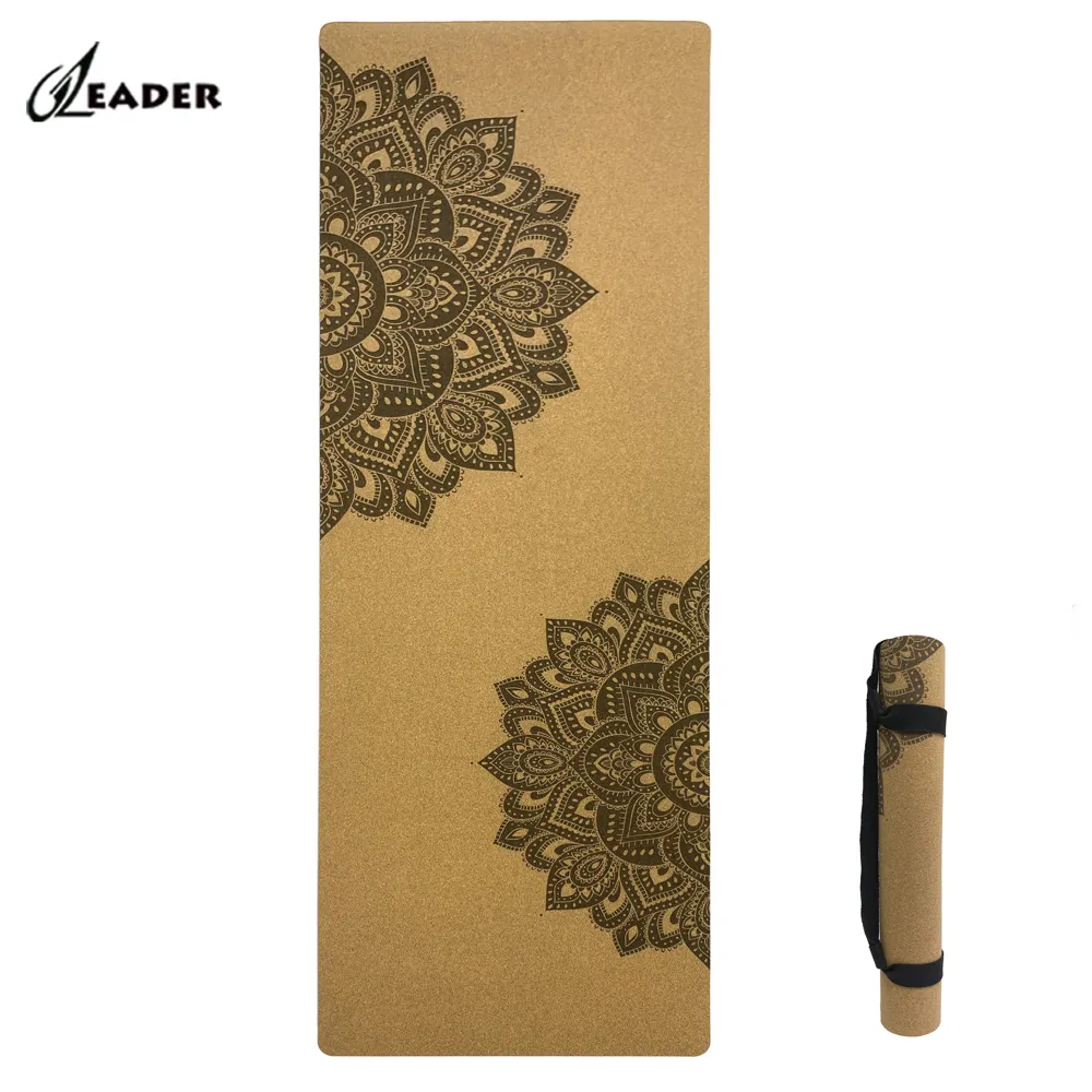 Matte Yoga Cork Tpe Hot Sale Großhandel Luxus Custom Premiem Tpe Cork Yoga Mat