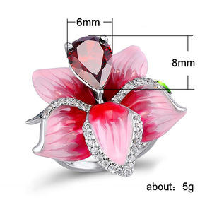 Anello Tono Rosa per Donne, Gioiello Elegante e Creativo Scintillante, Vendita all'Ingrosso - Product Image 5