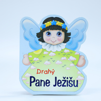 Livre cartonné personnalisé en forme de personnage découpé à l'emporte-pièce OEM, livre d'histoires pour enfants avec figurine d'ange, impression de livres pour enfants en carton rigide