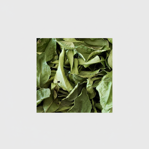 Feuille de citron vert séchée pure brute traitée avec une étiquette propre - Product Image 1