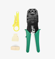 Kit d'outils de réparation réseau RJ45 : Pince à sertir, testeur de câble LAN, coupe-câble, dénudeur, outils de test pour FTTH