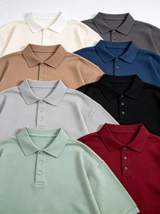 Chemises en tricot surdimensionnées personnalisées à manches courtes unisexes rétro décontractées ODM avec broderie de logo personnalisé motif crâne - Product Image 2