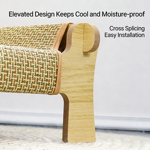 เปลแมวไม้ขนาดใหญ่แบบเปลญวน 4 ชั้น ถอดประกอบได้ ทนทานทุกฤดู ใช้ได้ทั้งในบ้าน/นอกบ้าน โซฟาอเนกประสงค์ - Product Image 3