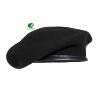 Béret tactique en laine de qualité supérieure, béret d'uniforme professionnel pour la sécurité, la randonnée en plein air, les défilés, taille unique pour la plupart des personnes