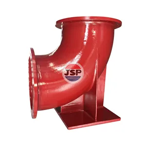 JSP ISO2531 Трубы из ковкого чугуна, изогнутый/локоть, 90 градусов, iso2531, фитинги из высокоплодного чугуна, двойной фланец, хорошее качество