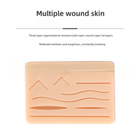 Kit de formation à la suture chirurgicale pour les étudiants pratique du modèle de peau de nettoyage des plaies avec des outils chirurgicaux authentiques