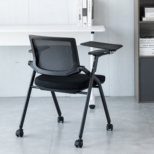 Training Chair <b>With</b> <b>Table</b> 84cm Backrest Foldable Conference Office Chair - Product Image 4