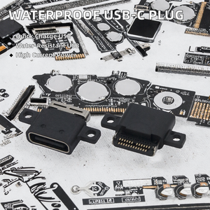 Conector USB Tipo C Hembra Estándar, Resistente al Agua, de 24 Pines, Montaje SMT, 30V, Sin Blindaje, Carga Rápida - Product Image 2