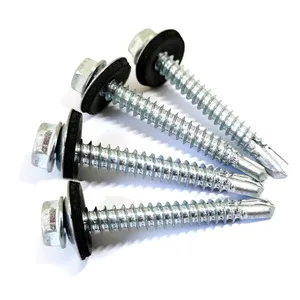 Hex Washer Self Drilling Screw Galvanized with Longer Drilling smaller Drilling/Fastened in Panel